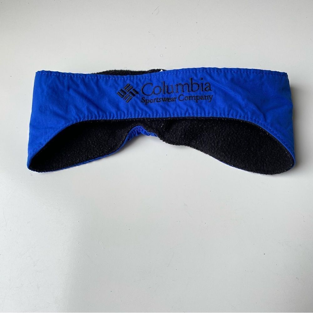 Columbia vintage ski head ear warmer blue fleece lined